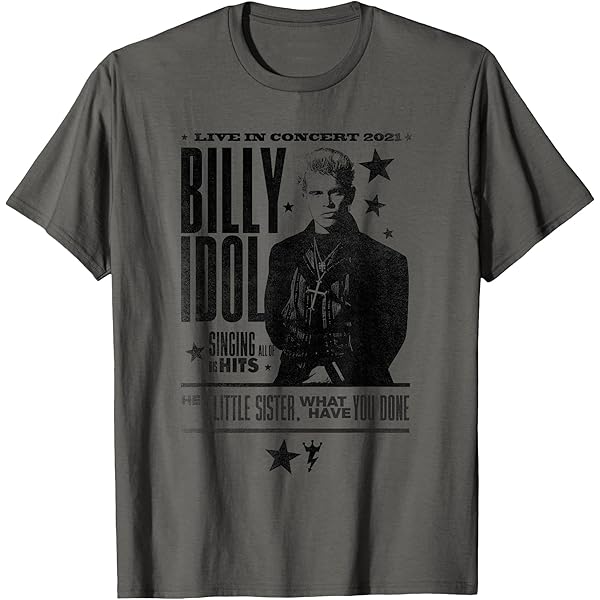 Amazon.com: Billy Idol - Profile T-Shirt : Clothing, Shoes